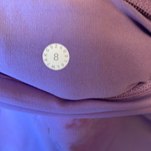 Lululemon Run Times Short - Sz 8 Purple - Picture 3 of 3